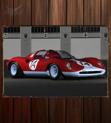 Металлическая табличка Ferrari Dino 206 SP